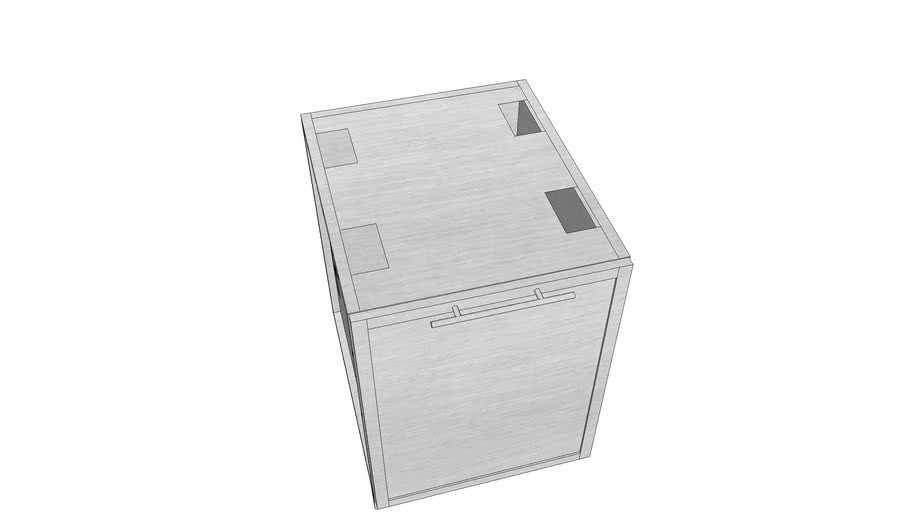 Outdoor 24' trash Alta door style 3D Warehouse