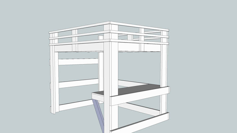 full size loft bed with desk