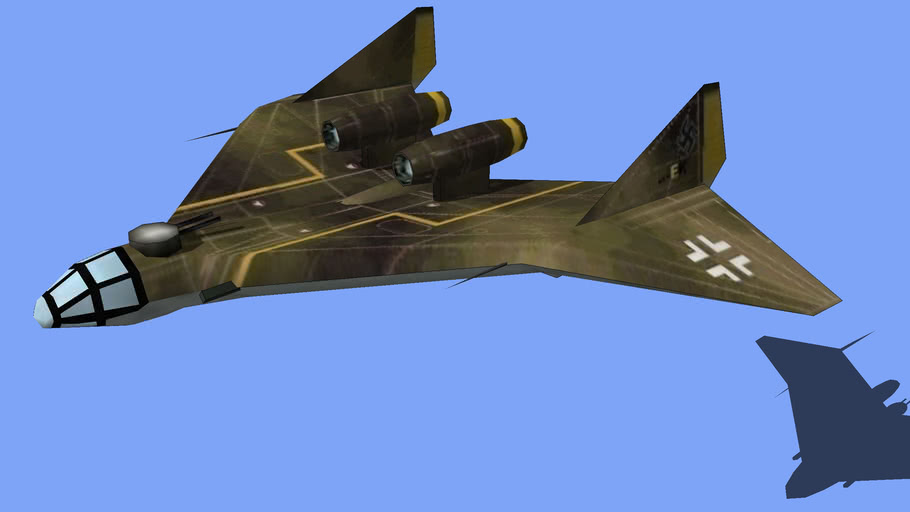 Arado Ar E555 2 Low Poly 3d Warehouse