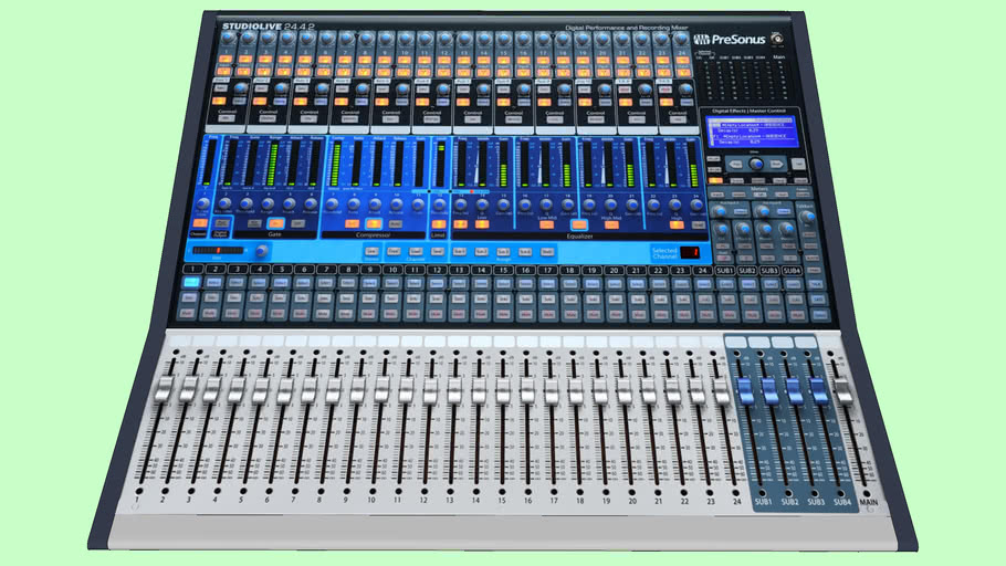 PreSonus StudioLive 24.4.2 Audio Mixer 3D Warehouse