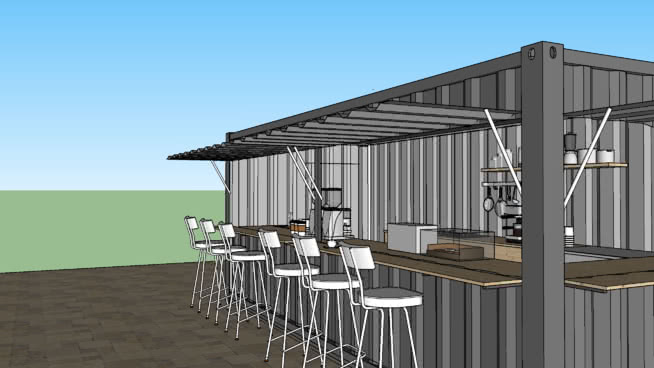 Container Cafe 3d Warehouse