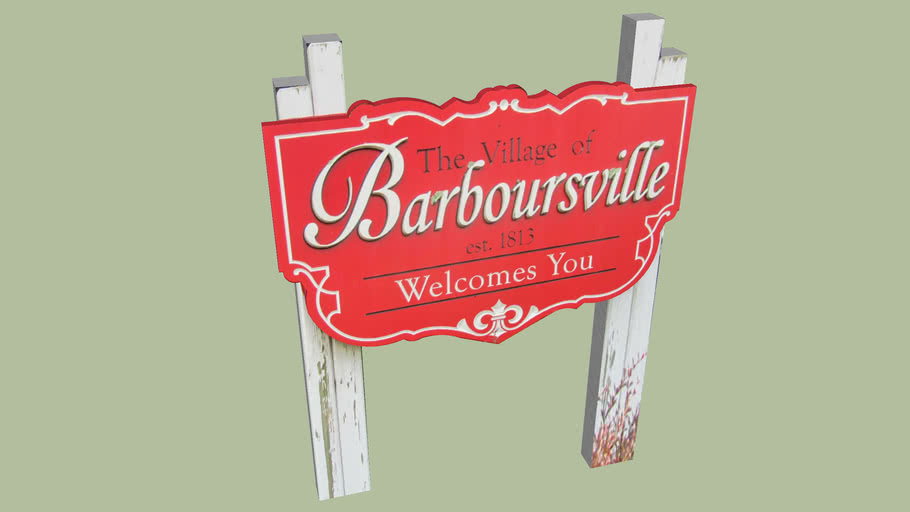 Sign Barboursville, West Virginia 3D Warehouse