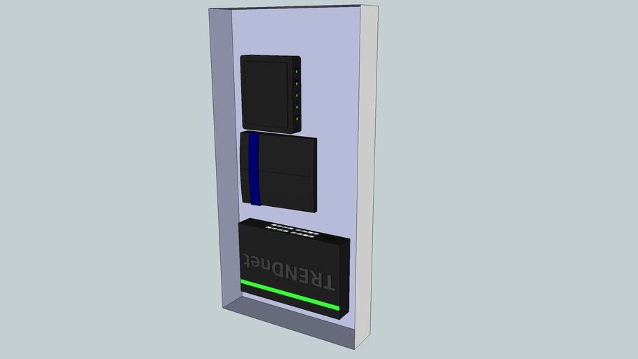 Structured Wiring Cabinet 3d Warehouse