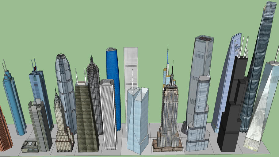 top 10 tallest: usa vs. china | 3D Warehouse