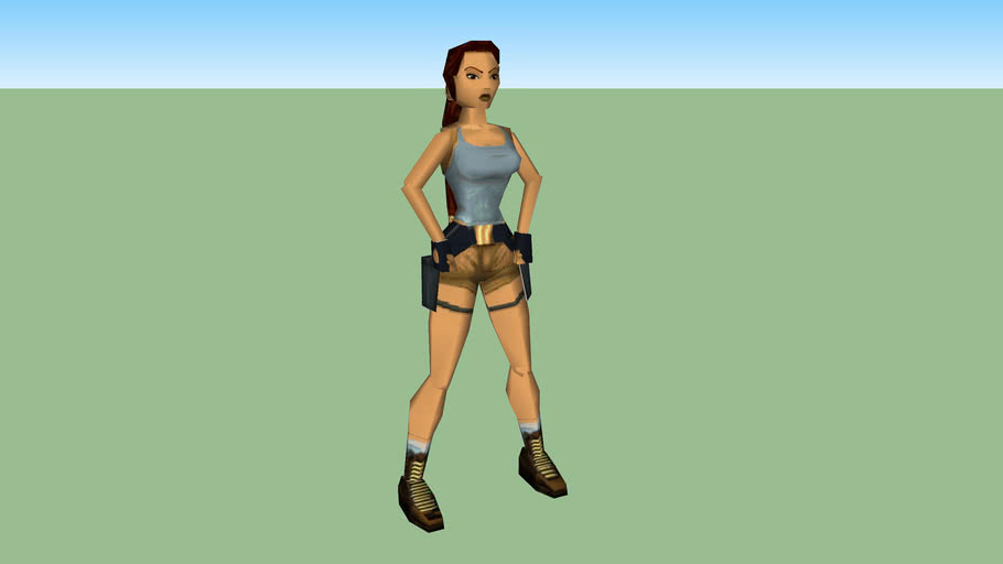 Tomb Raider Lara Croft Textured Model 3d Warehouse