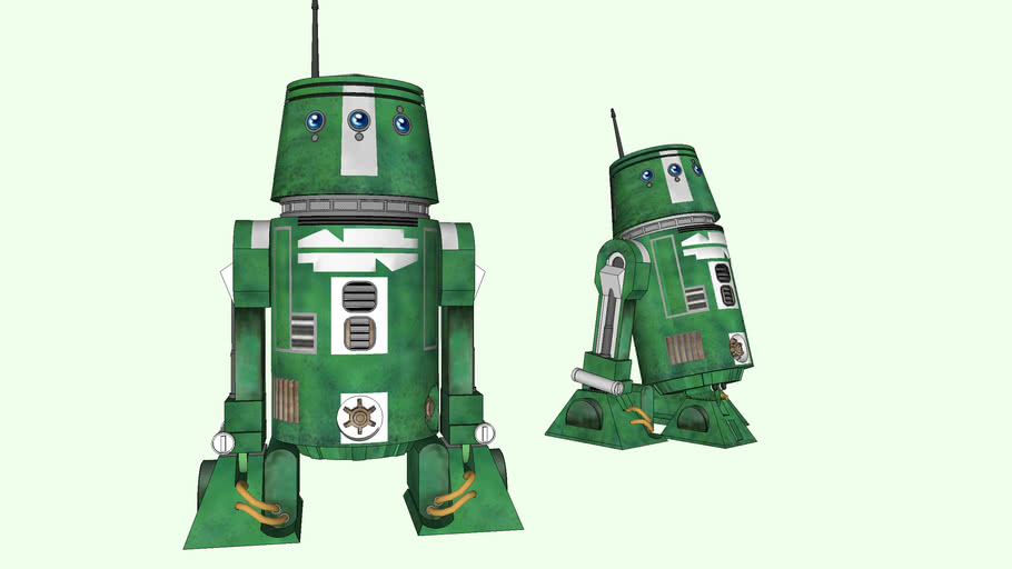 Star Wars Clone Wars Astromech Droid R5 U8 3d Warehouse