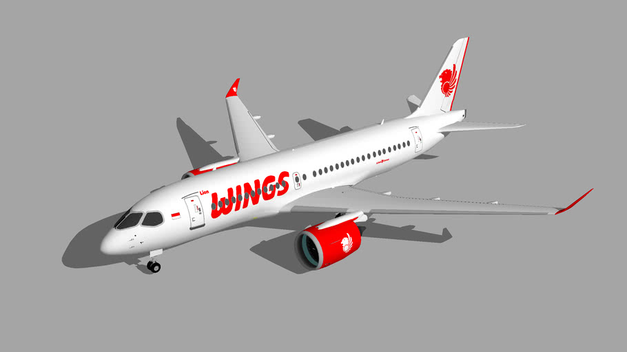 Wings Air Airbus A220-100 | 3D Warehouse