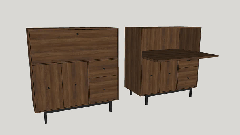 Room Board Hudson Office Armoire 3d Warehouse