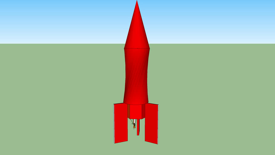 cartoony rocket