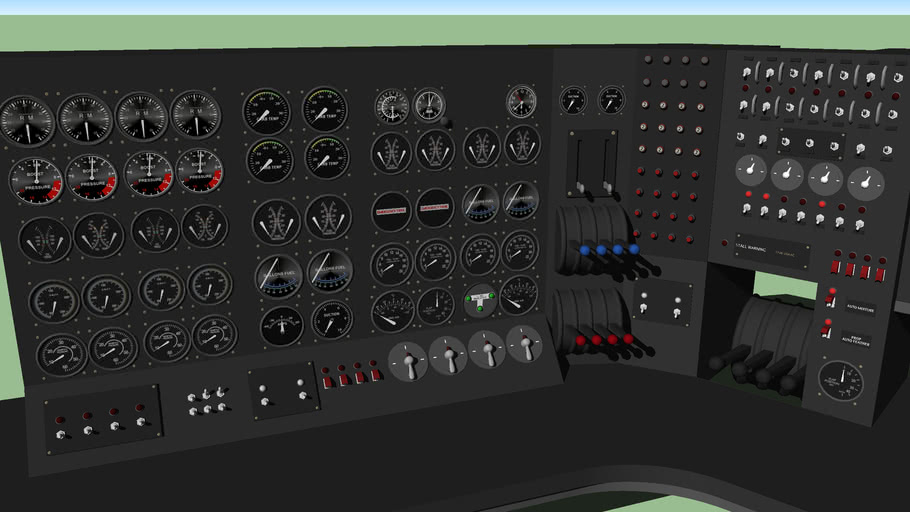 xb35 flight engineer panel