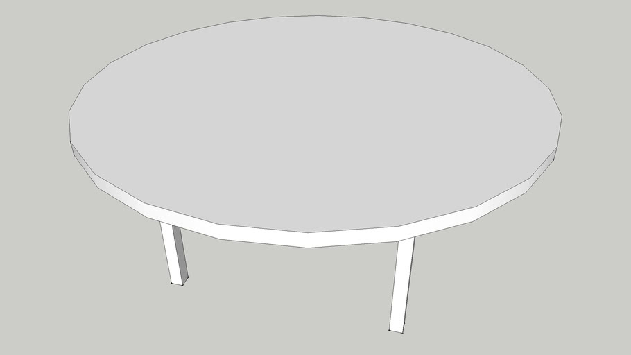6 Foot Grey Round Table 3d Warehouse, How Big Is A 6 Foot Round Table