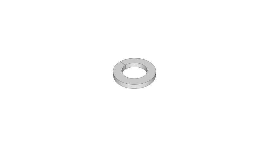 washer, lock, split, No 6, McMasterCarr 92146A540 3D Warehouse