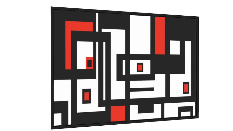Quadro Composição Abstrata 687 - Galeria9, por Estevez