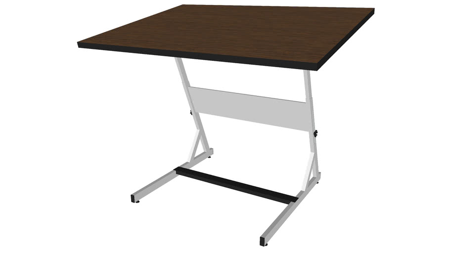 Small Drafting Desk Detailed 3d Warehouse