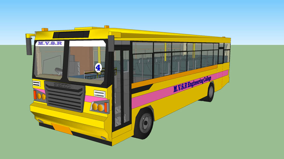 MVSR college bus tarnaka | 3D Warehouse