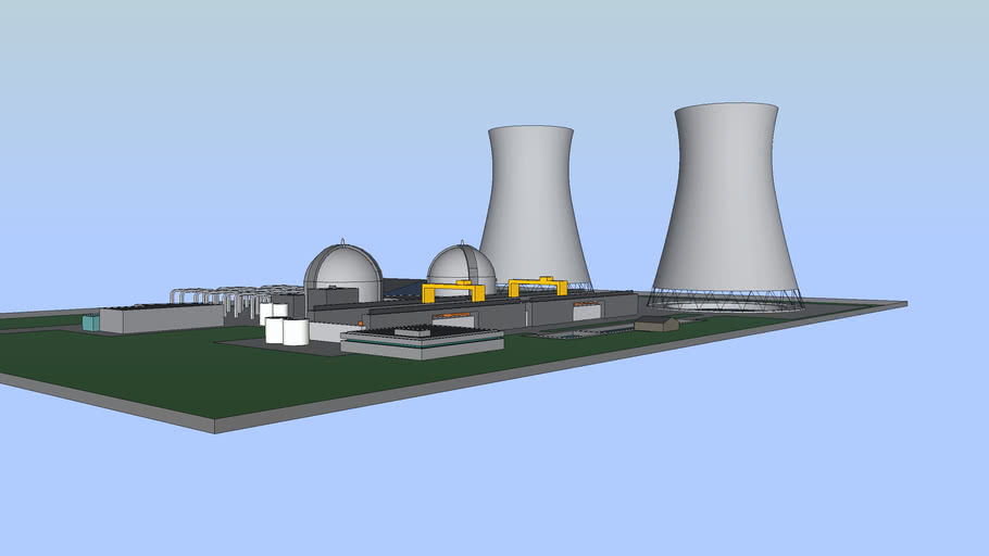 PWR Nuclear Power Plant - 2200 MW
