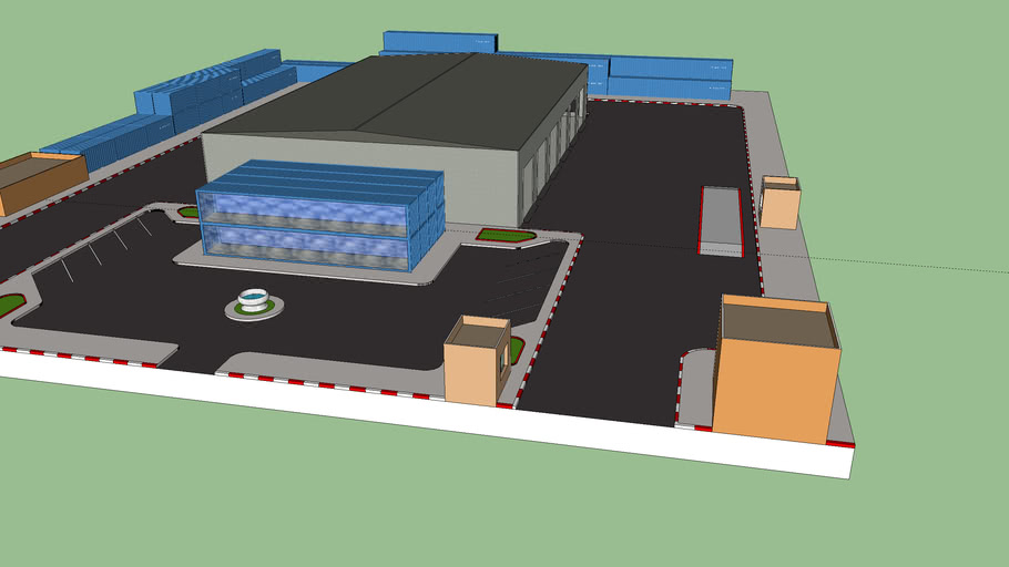 Industrial building 3D Warehouse