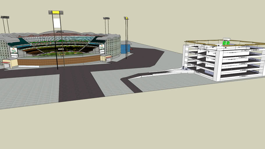 Dring Cricket Stadium, Bahawalpur 3D Warehouse