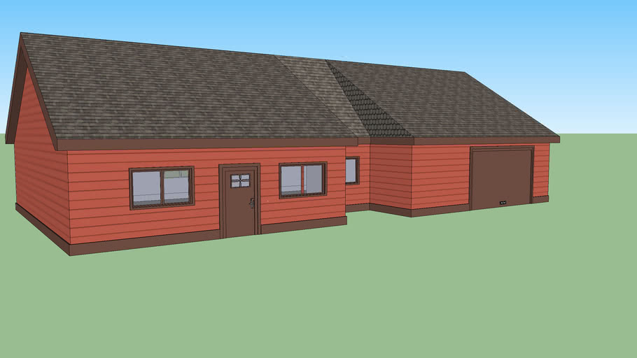 House Red 3D