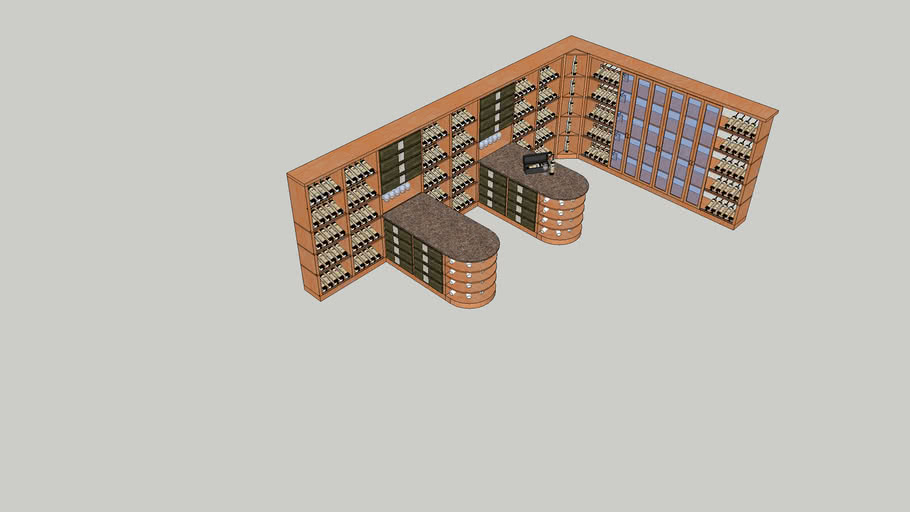 wine cellar 3D Warehouse