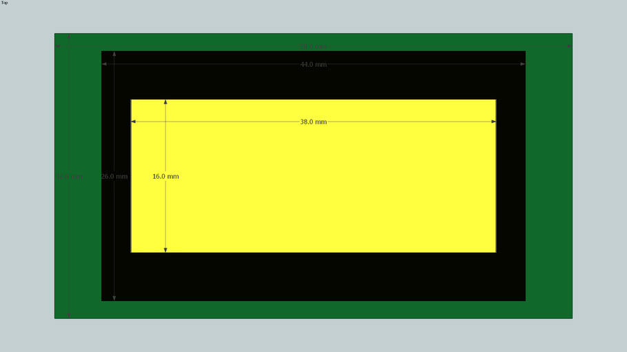LCD character display 8x2 PQC0802D-SYL-1