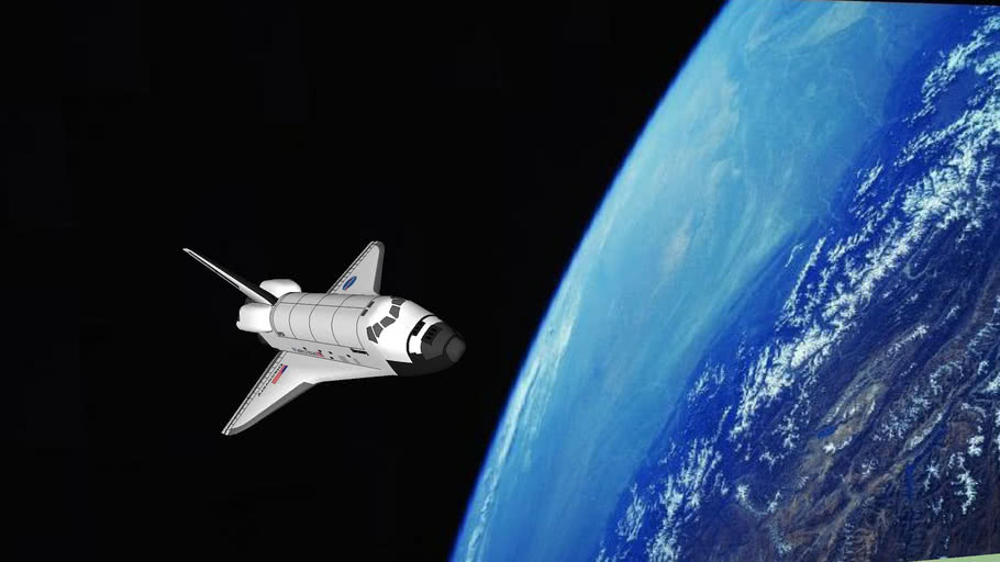 Space Shuttle Discovery in orbit | 3D Warehouse