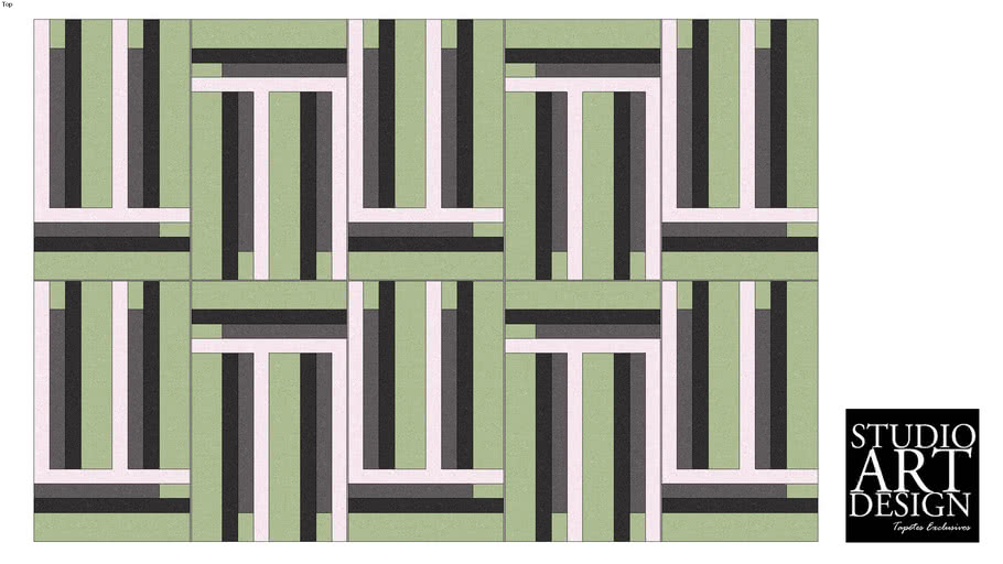 Tapete Especial Mosaico 3D Warehouse