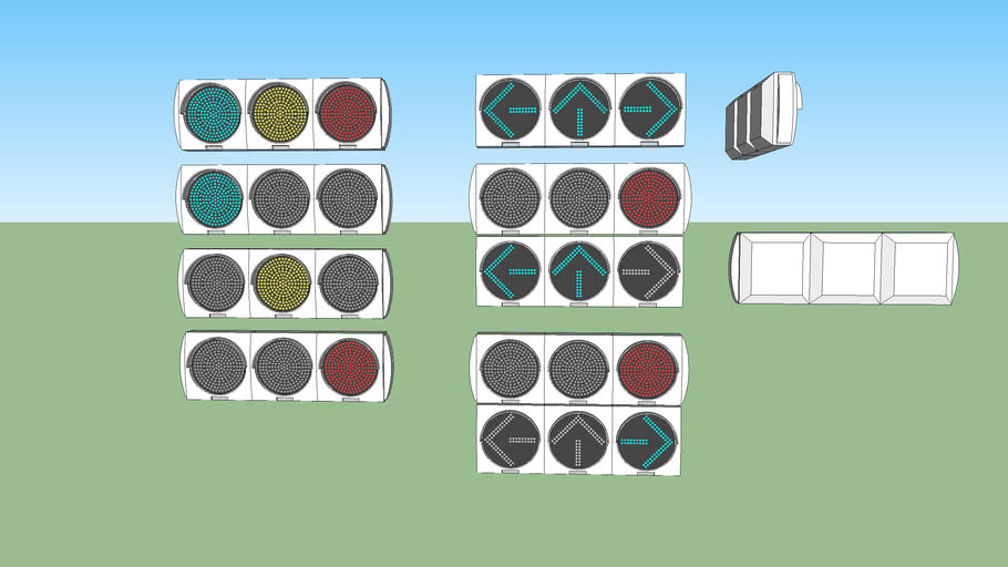 Led 信号機 薄型 Japanese Traffic Light 3d Warehouse