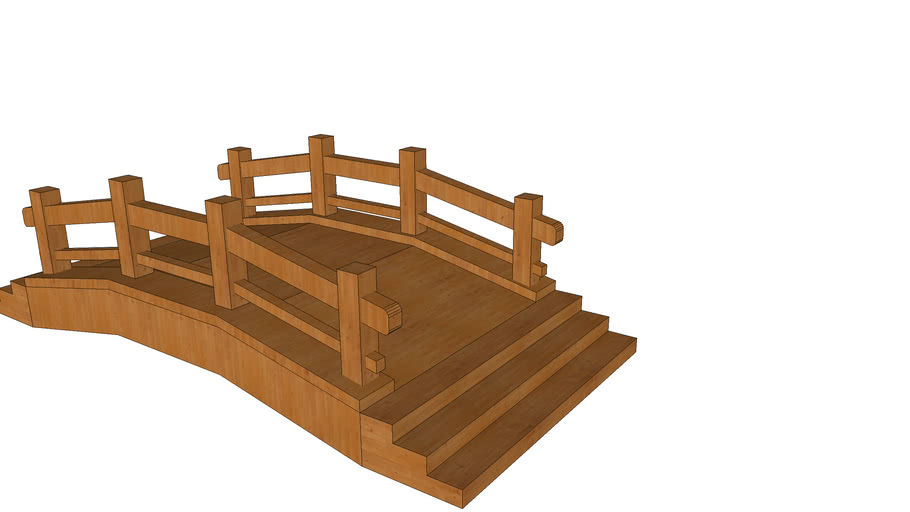 wood bridge | 3D Warehouse