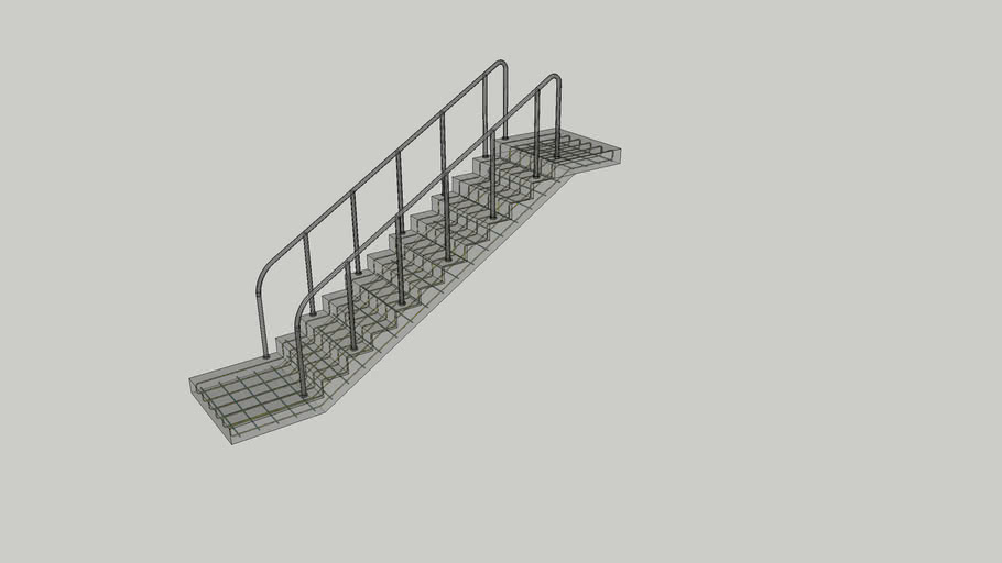 Simple Reinforced Staircase | 3D Warehouse