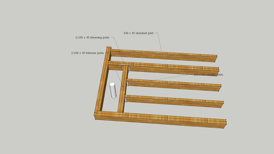 trimmer joists 3D Warehouse