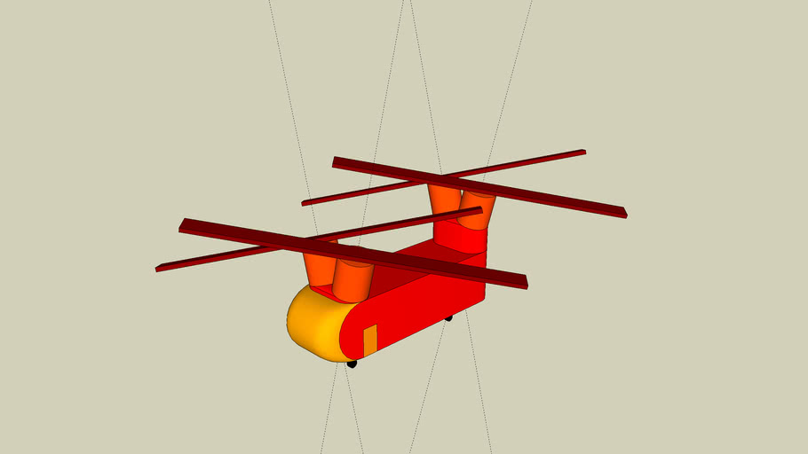 Helicopter With Intermeshing Tandem Rotors 3d Warehouse 2449