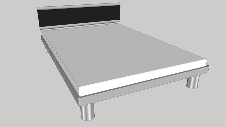 Modern bed 210cmx140cm | 3D Warehouse