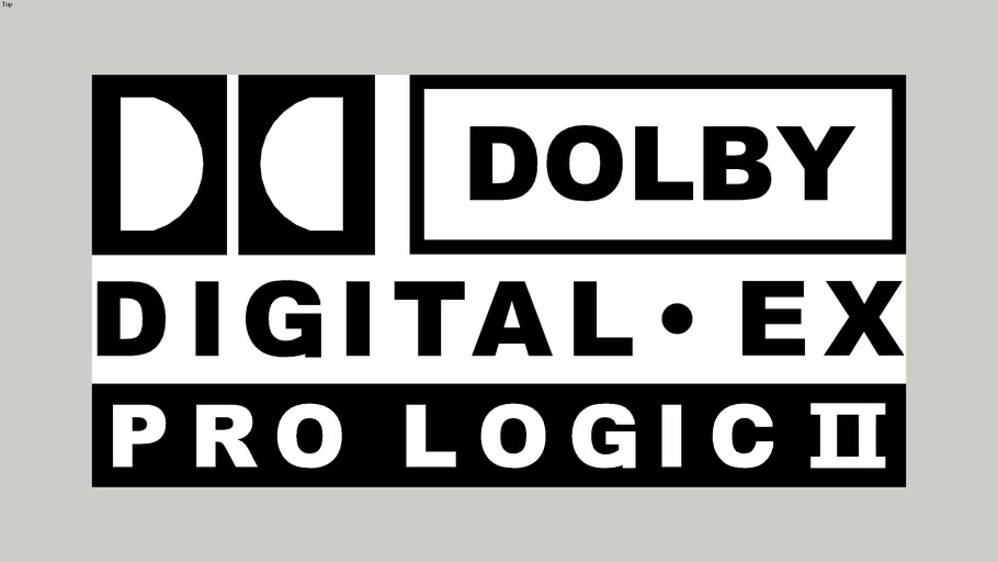 Dolby 3d White Logo