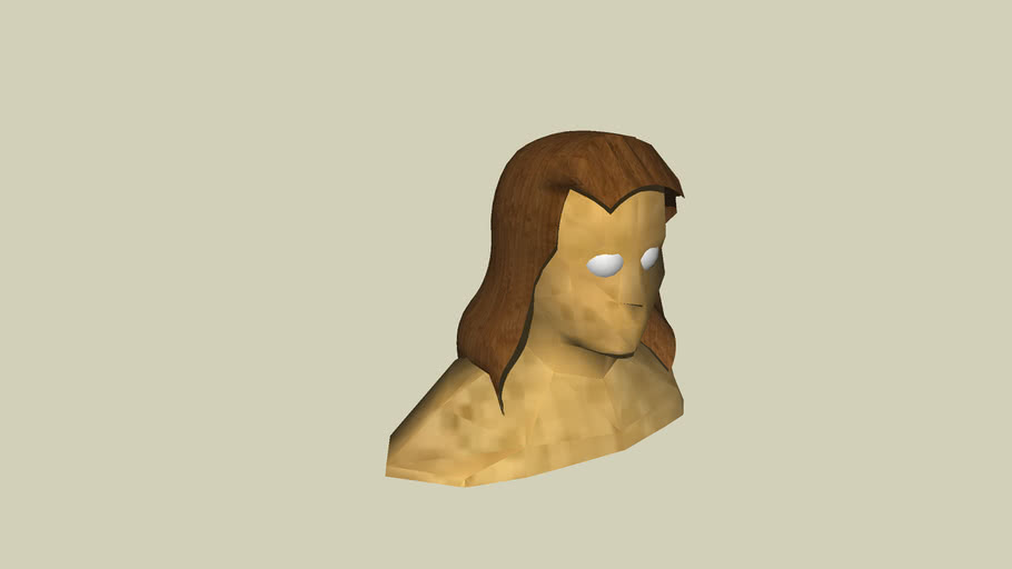 womans hair 3D Warehouse