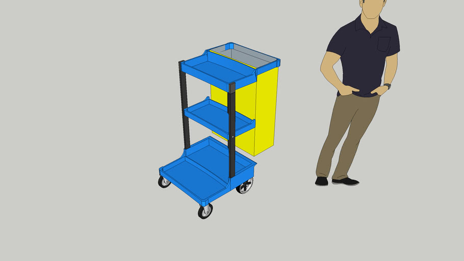 janitor cart 3D Warehouse