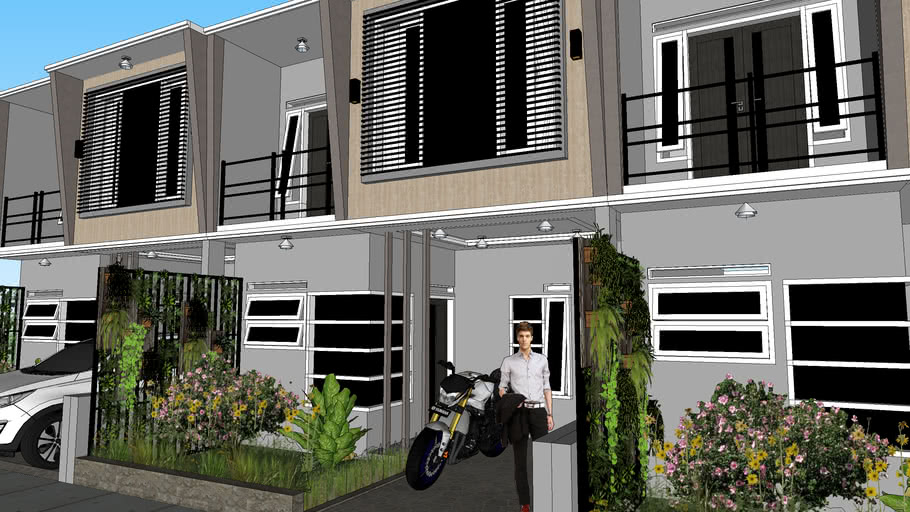 Rumah 2 Lantai Minimalis | 3D Warehouse