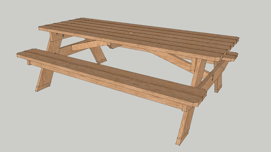Picnic Table w/dimensions by Chris Wright