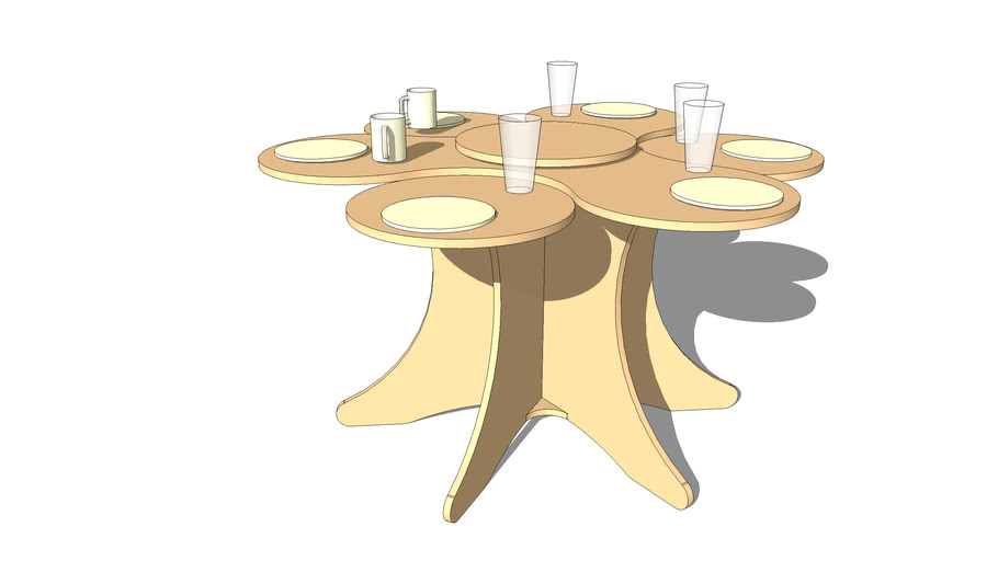 2 level table | 3D Warehouse
