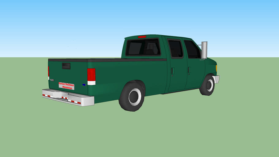 1997 Ford E 350 Crew Cab Pickup Truck 3d Warehouse