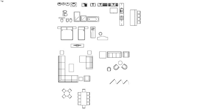 2D furniture | 3D Warehouse