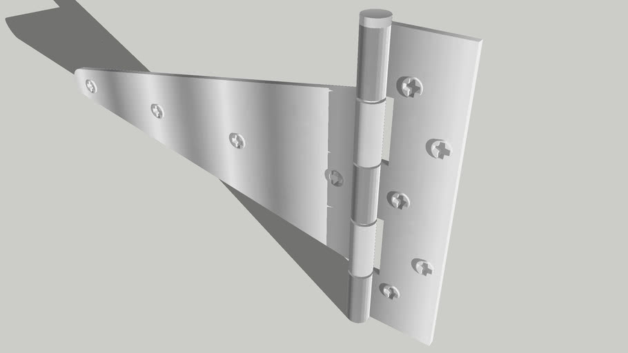 Three Part Strap Hinge 3D Warehouse