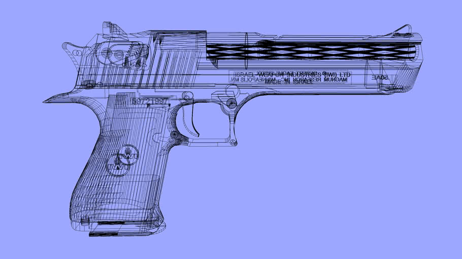 Desert Eagle wireframe 3D Warehouse