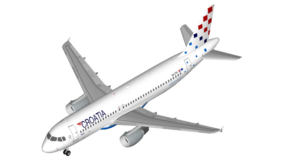 Croatia Airlines Airbus A320 3d Warehouse