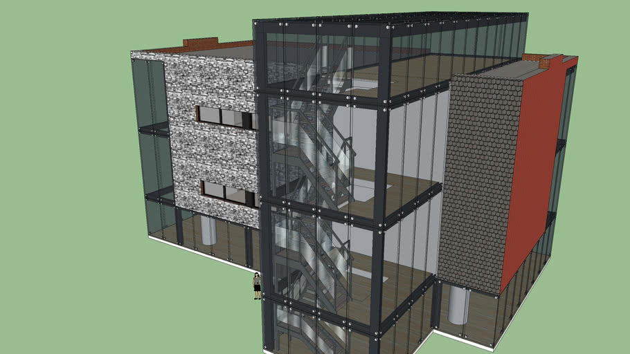 Immeuble Moderne 3d Warehouse