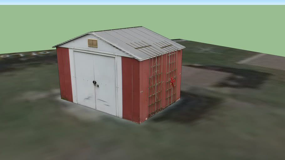 utility shed 7x10 foot 3d warehouse