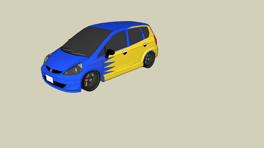 Honda Jazz Spoon Sports Proper Colours 3d Warehouse