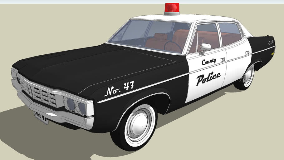 1970 Rambler Ambassador Police Car 3d Warehouse