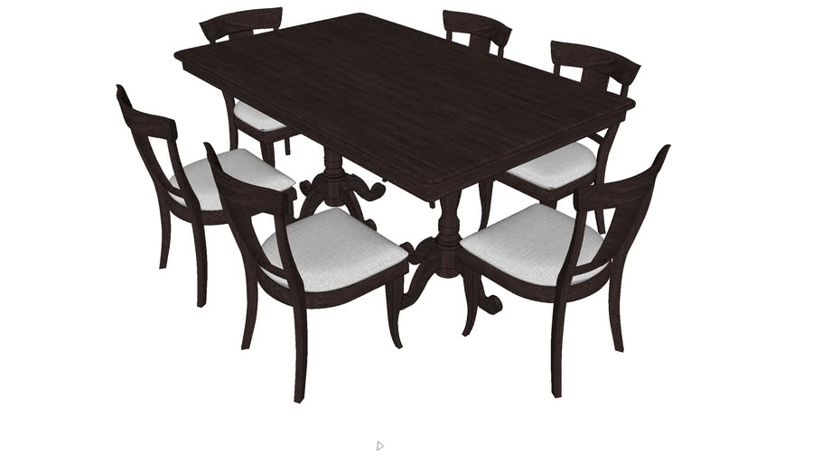 Table with six chairs