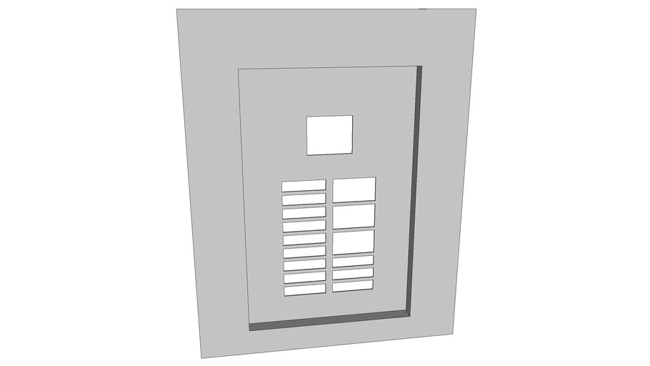 ELECTRICAL, BREAKER PANEL, COVER (18 BREAKERS) 3D Warehouse